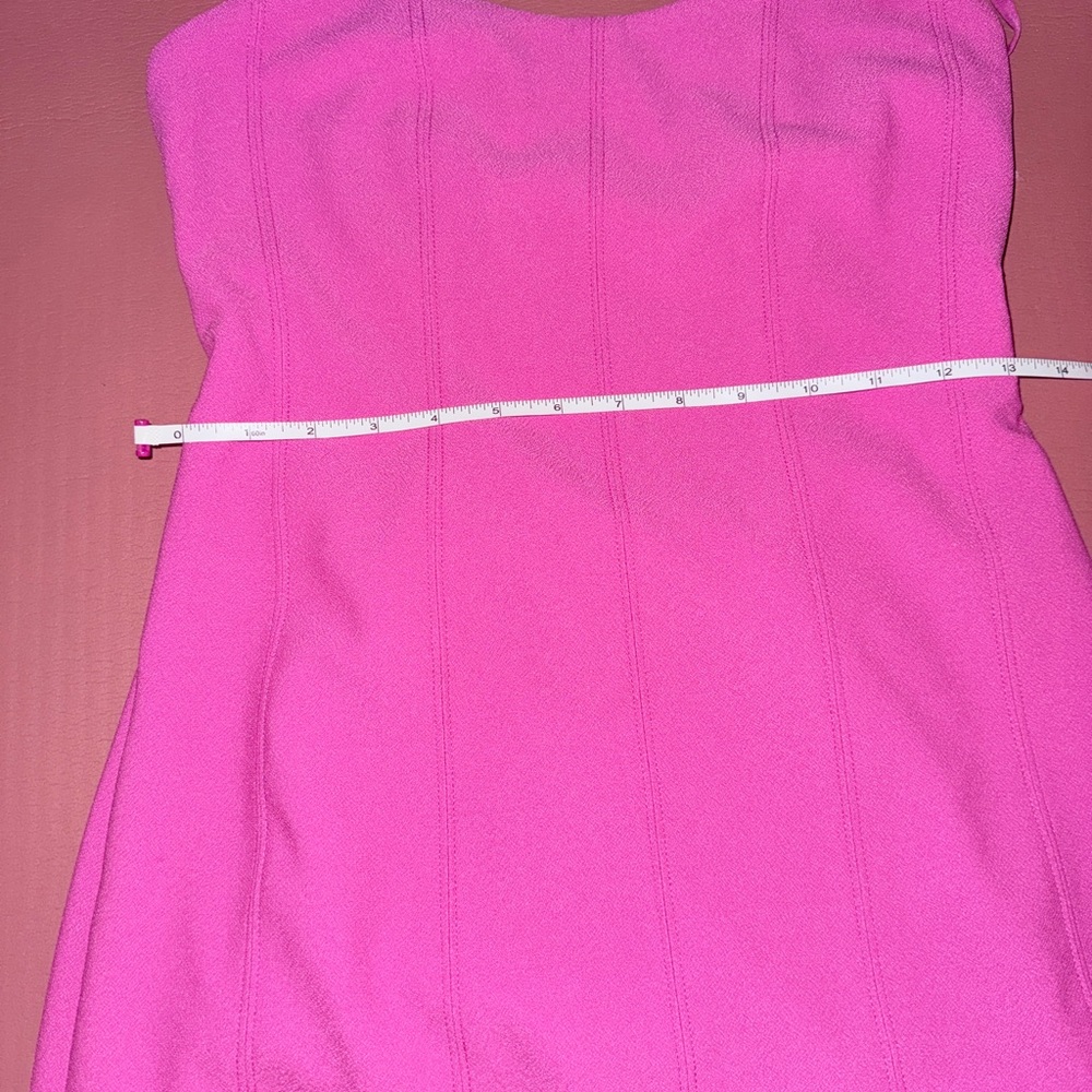 Abercrombie & Fitch size Medium hot pink mini dress w/ cut outs - Picture 12 of 12